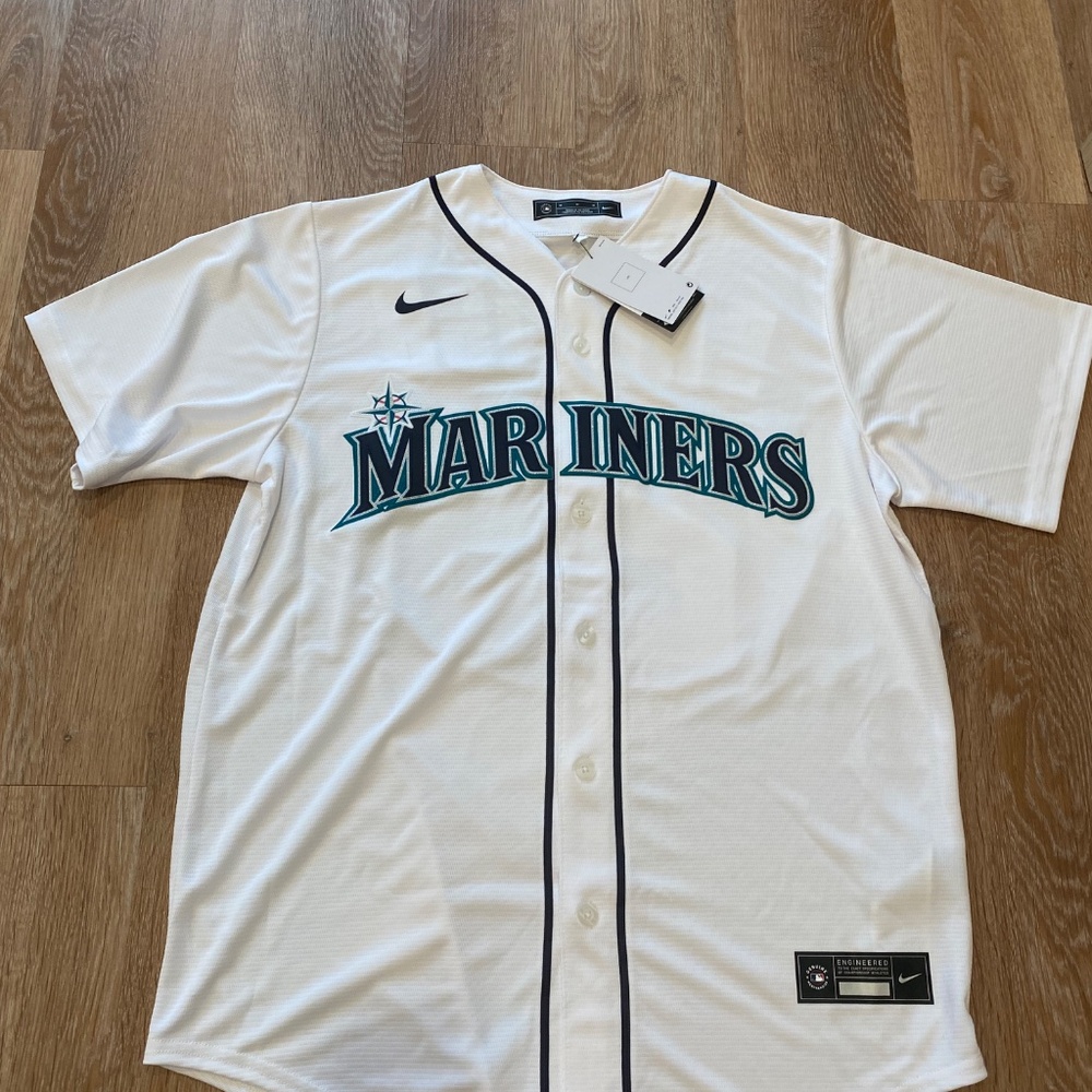 Cal Raleigh White Nike Mariners Jersey